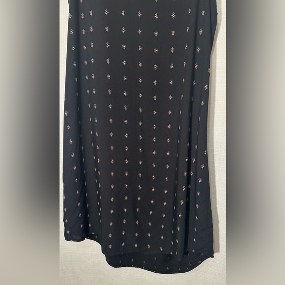 Old Navy Black snd Tan Sleeveless Swing Dress Size Medium Tall - Picture 3 of 11